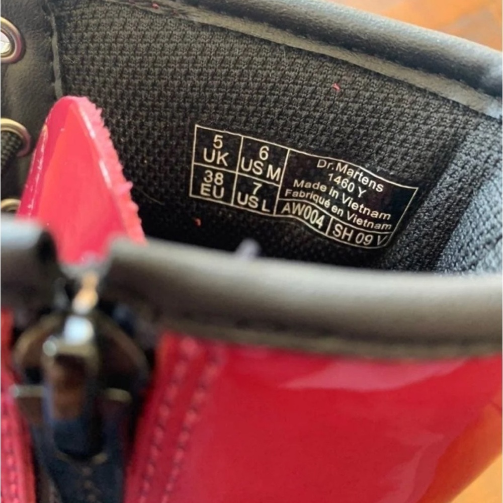 Dr Martens 1460 Delaney Patent Cherrywood Red UK 5 US Women’s 7 Men’s 6 - Picture 7 of 7